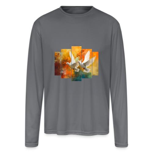 Wings of Peace - Men's Moisture Wicking Performance Long Sleeve T-Shirt
