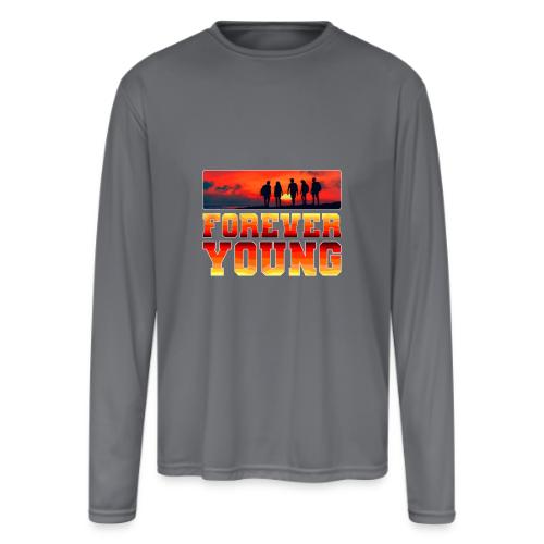 Forever Young - Men's Moisture Wicking Performance Long Sleeve T-Shirt