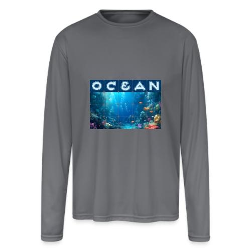 Ocean: Coral Carnival - Men's Moisture Wicking Performance Long Sleeve T-Shirt