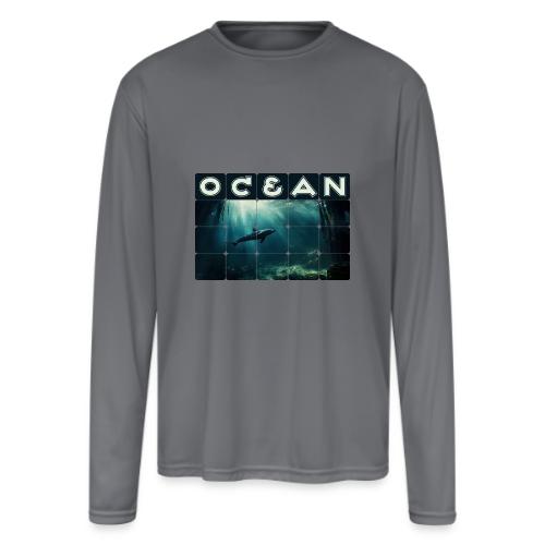 Ocean Whisper - Men's Moisture Wicking Performance Long Sleeve T-Shirt