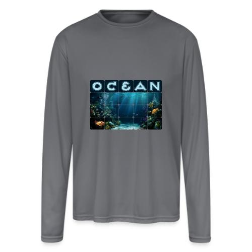 Ocean: Rainbow Reef Life - Men's Moisture Wicking Performance Long Sleeve T-Shirt
