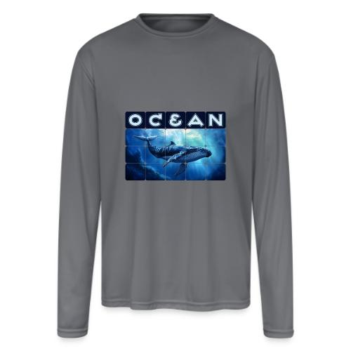 Ocean Titan - Men's Moisture Wicking Performance Long Sleeve T-Shirt