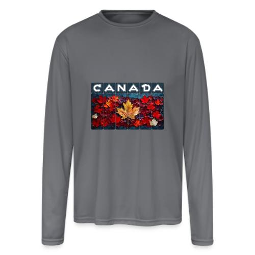 Canada's Living Canvas - Men's Moisture Wicking Performance Long Sleeve T-Shirt