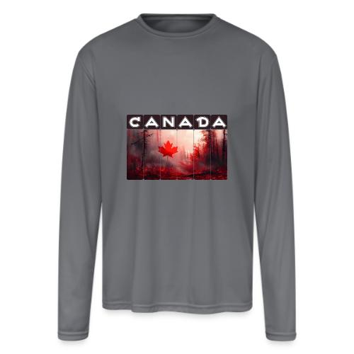 Canada Nature Vibes - Men's Moisture Wicking Performance Long Sleeve T-Shirt