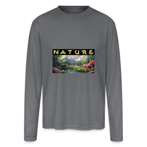 Nature: Spring Awakening - Men's Moisture Wicking Performance Long Sleeve T-Shirt