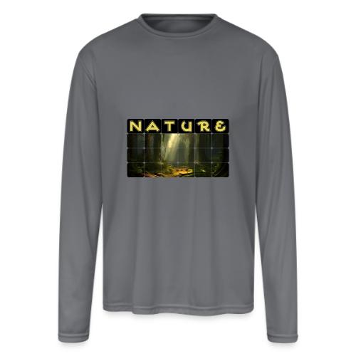 Nature: Sunlit Canopy - Men's Moisture Wicking Performance Long Sleeve T-Shirt