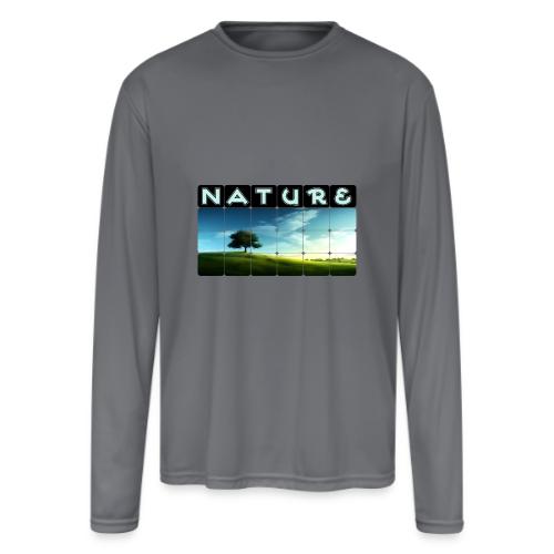 Nature: Solitary Strength - Men's Moisture Wicking Performance Long Sleeve T-Shirt