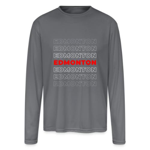 Edmonton Echo - Men's Moisture Wicking Performance Long Sleeve T-Shirt