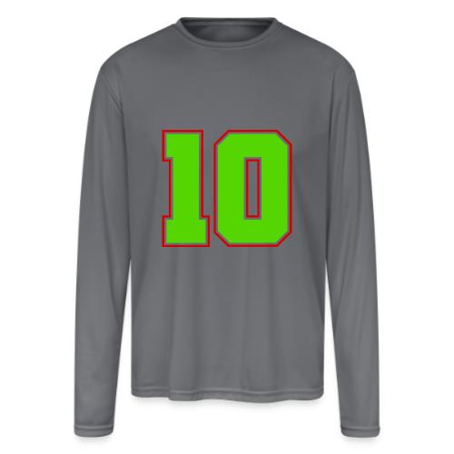 The Magic Number 10 - Men's Moisture Wicking Performance Long Sleeve T-Shirt