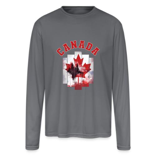 Canadian Pulse - Men's Moisture Wicking Performance Long Sleeve T-Shirt