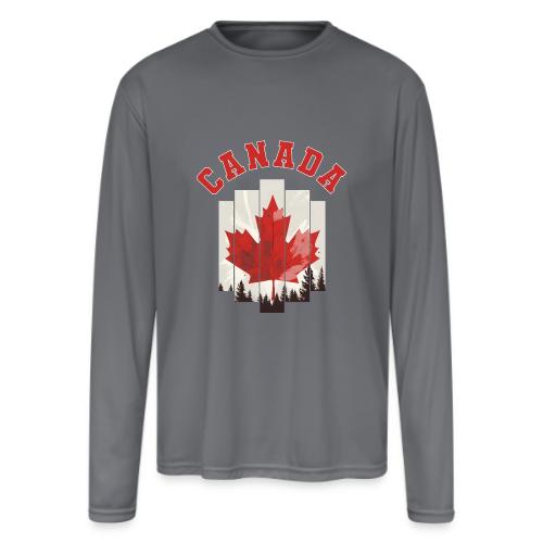 Creative Spirit of Canada - Men's Moisture Wicking Performance Long Sleeve T-Shirt
