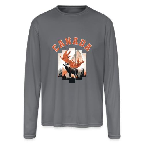 Great Canadian Outdoors - Men's Moisture Wicking Performance Long Sleeve T-Shirt