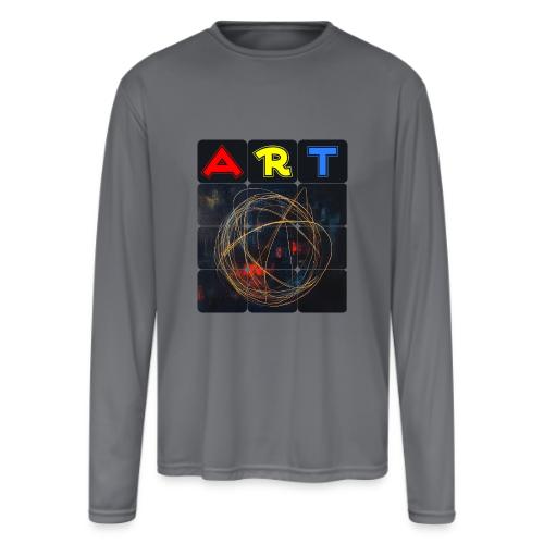 Echoes of Art - Men's Moisture Wicking Performance Long Sleeve T-Shirt