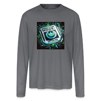 Doctor Mode Activated - Men's Moisture Wicking Performance Long Sleeve T-Shirt - gray - Front
