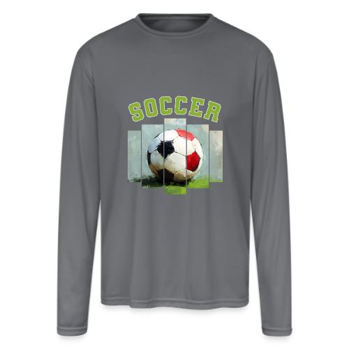 Soccer Core - Men's Moisture Wicking Performance Long Sleeve T-Shirt