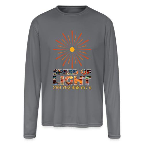 Speed of light - Men's Moisture Wicking Performance Long Sleeve T-Shirt