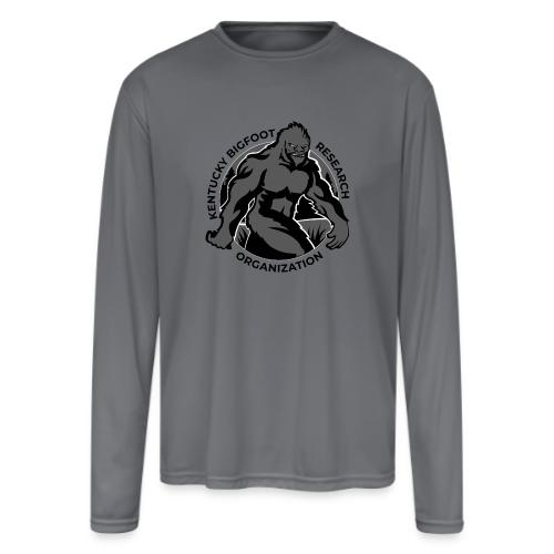 KBRO Official Logo - Black Lettering - Men's Moisture Wicking Performance Long Sleeve T-Shirt