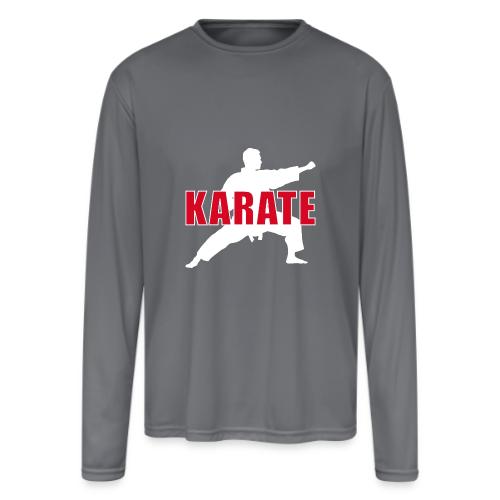 Karate Focus - Men's Moisture Wicking Performance Long Sleeve T-Shirt