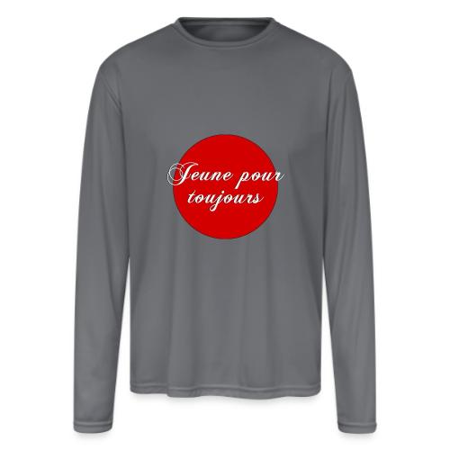 Jeune pour toujours - Men's Moisture Wicking Performance Long Sleeve T-Shirt