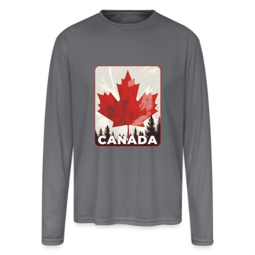 Echoes of Canada - Men's Moisture Wicking Performance Long Sleeve T-Shirt