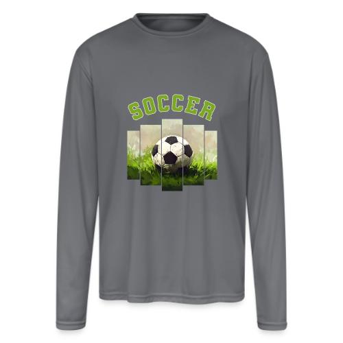 Soccer Focus - Men's Moisture Wicking Performance Long Sleeve T-Shirt