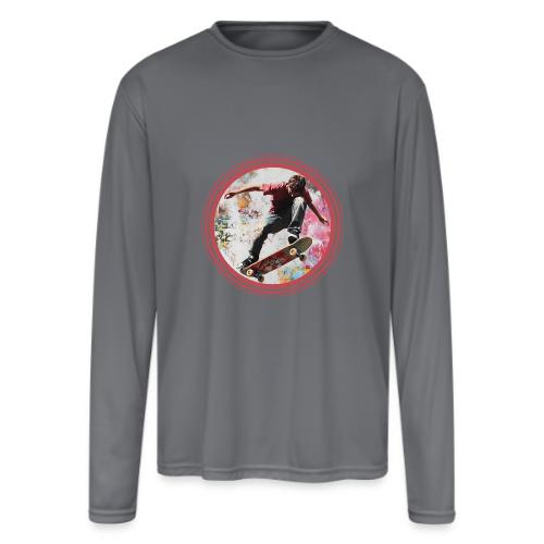 Skateboarding Soul - Men's Moisture Wicking Performance Long Sleeve T-Shirt