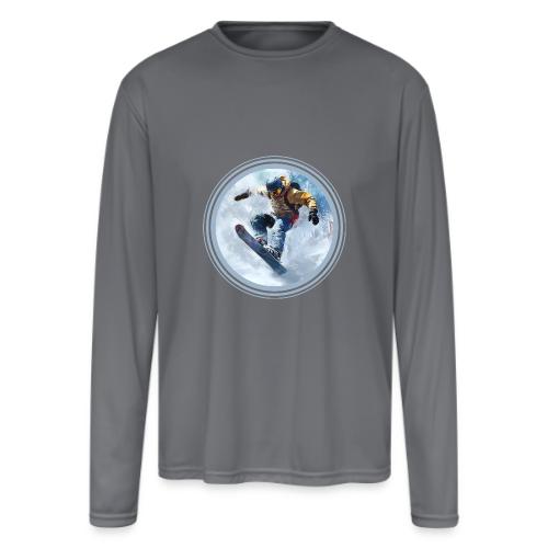 Snowboarding Life - Men's Moisture Wicking Performance Long Sleeve T-Shirt