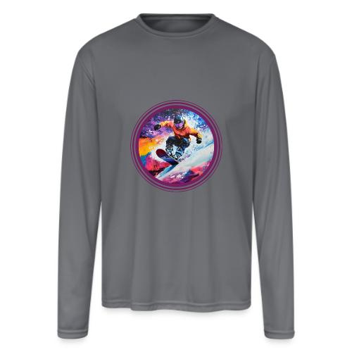 Snowboarding Spirit - Men's Moisture Wicking Performance Long Sleeve T-Shirt