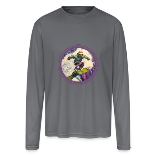Snowboarding Soul - Men's Moisture Wicking Performance Long Sleeve T-Shirt