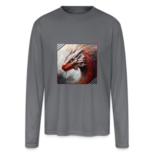 Mystic Dragon Realm - Men's Moisture Wicking Performance Long Sleeve T-Shirt