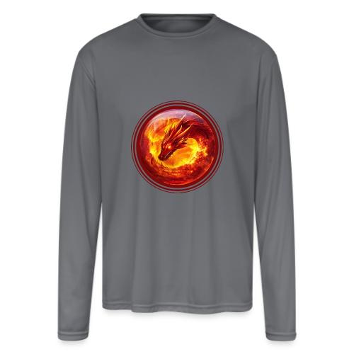 Dragon Blaze - Men's Moisture Wicking Performance Long Sleeve T-Shirt