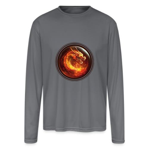 Shadow Dragon Rise - Men's Moisture Wicking Performance Long Sleeve T-Shirt