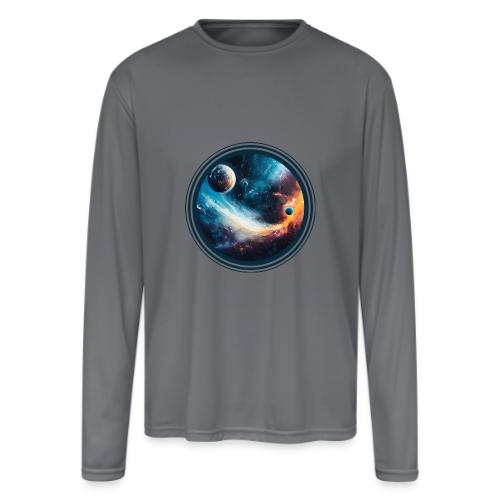 Planets Among Colors - Men's Moisture Wicking Performance Long Sleeve T-Shirt