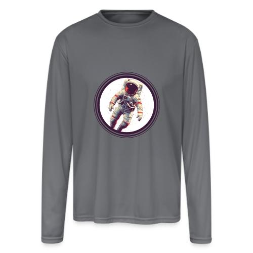 Astronaut: From Earth to the cosmos - Men's Moisture Wicking Performance Long Sleeve T-Shirt