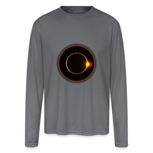 Solar Eclipse - Men's Moisture Wicking Performance Long Sleeve T-Shirt