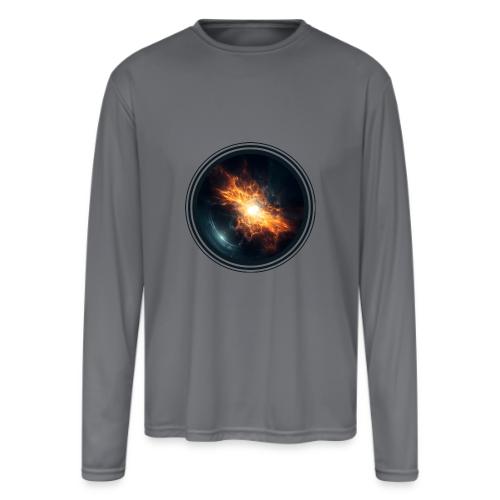 Supernova: cosmic explosion - Men's Moisture Wicking Performance Long Sleeve T-Shirt