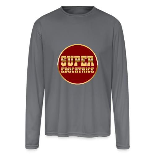 Super educator - Men's Moisture Wicking Performance Long Sleeve T-Shirt