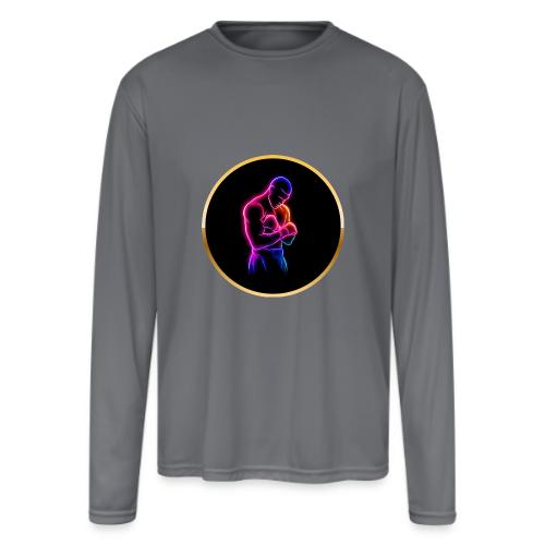 Boxing: Neon Power Guard - Men's Moisture Wicking Performance Long Sleeve T-Shirt