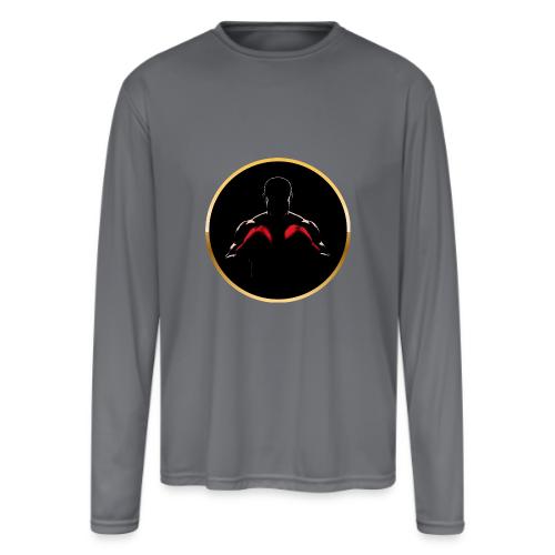 Boxing: Gold Core Muscle - Men's Moisture Wicking Performance Long Sleeve T-Shirt
