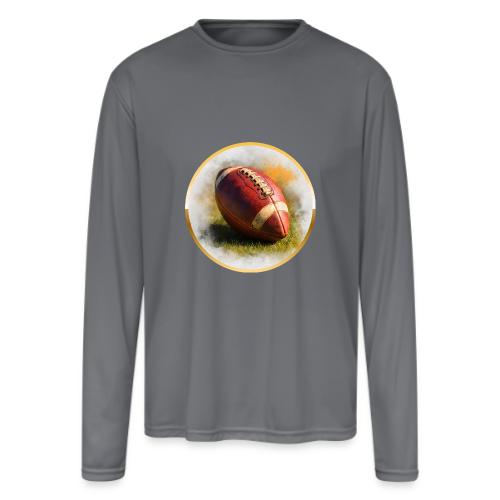 American Football: Heart of the Gridiron - Men's Moisture Wicking Performance Long Sleeve T-Shirt