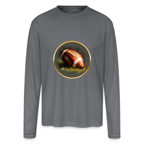 American Football: Gridiron Gold - Men's Moisture Wicking Performance Long Sleeve T-Shirt