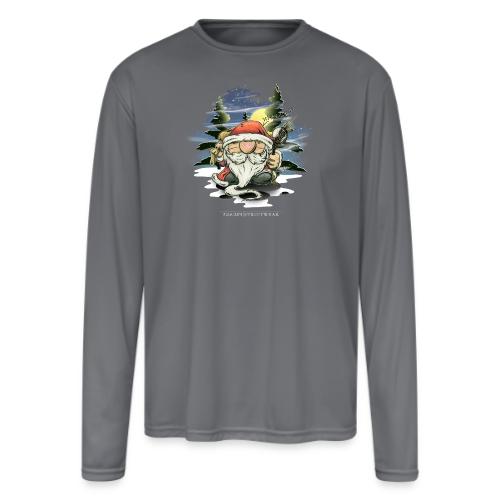 the real santa - Men's Moisture Wicking Performance Long Sleeve T-Shirt