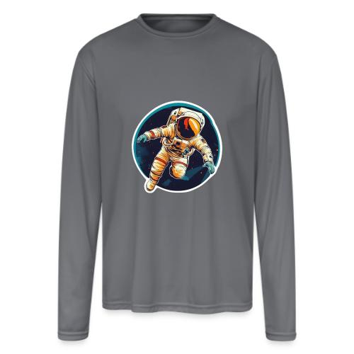 Astronaut: Dream, explore, discover! - Men's Moisture Wicking Performance Long Sleeve T-Shirt