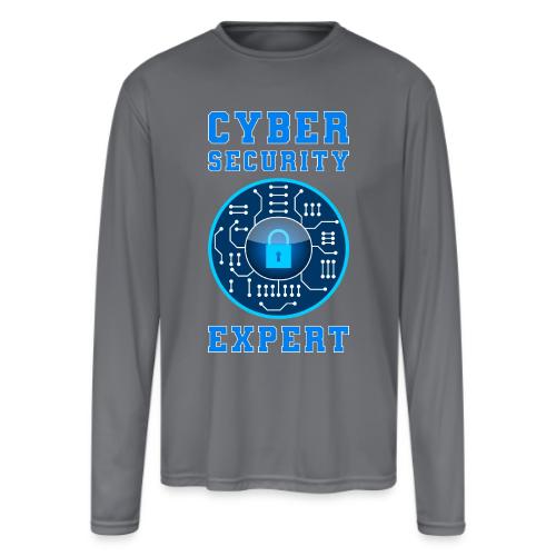 Cyber Security Expert - Men's Moisture Wicking Performance Long Sleeve T-Shirt