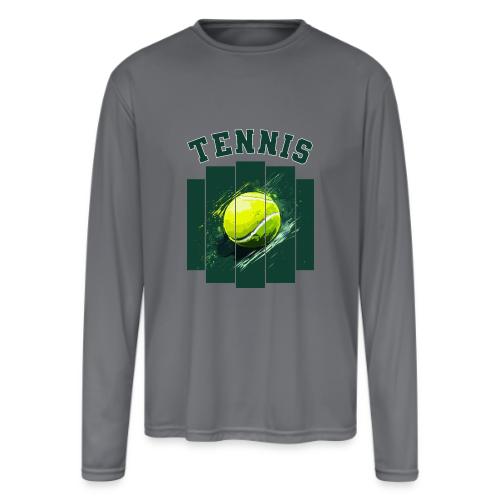 Tennis Motion - Men's Moisture Wicking Performance Long Sleeve T-Shirt