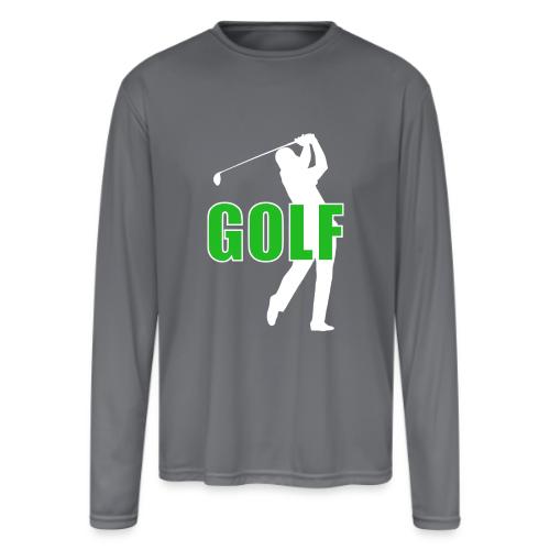Golf: Classic Golf Motion - Men's Moisture Wicking Performance Long Sleeve T-Shirt