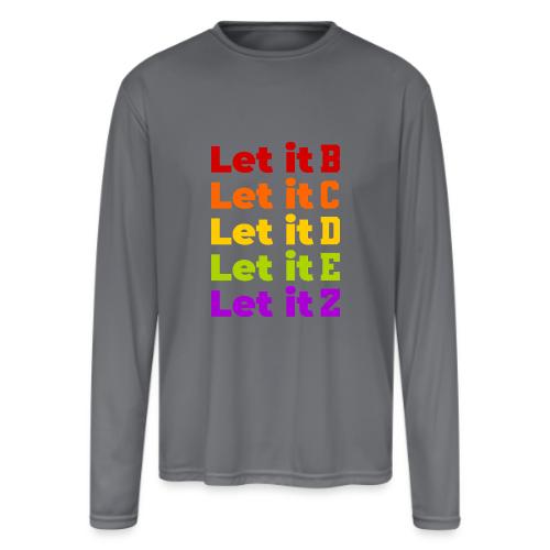 Let It Be Alphabetical - Men's Moisture Wicking Performance Long Sleeve T-Shirt