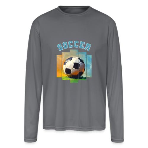 Soccer Ball Vibes - Men's Moisture Wicking Performance Long Sleeve T-Shirt