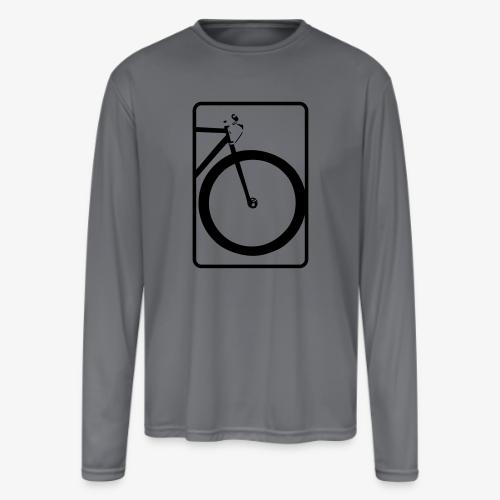 Front Wheel Forward - Men's Moisture Wicking Performance Long Sleeve T-Shirt