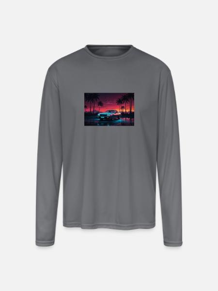 New collection - Men's Moisture Wicking Performance Long Sleeve T-Shirt - gray